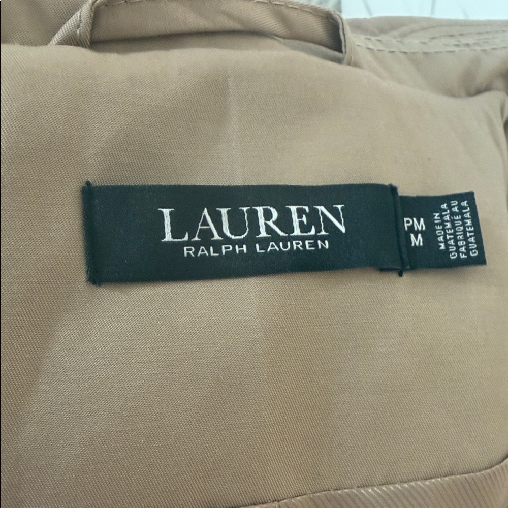 Lauren Ralph Lauren Beige Double-Breasted Trench Coat - Picture 7 of 7